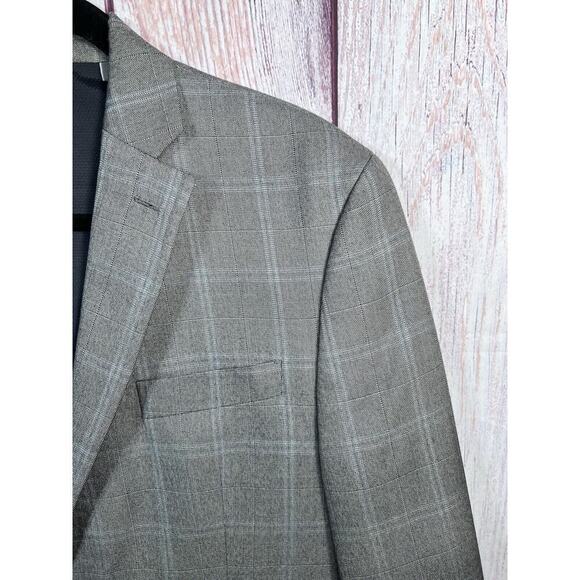 MICHAEL KORS Mens Gray Black Super Soft Blazer Sport Coat Suit Jacket Size 40S - Picture 7 of 12